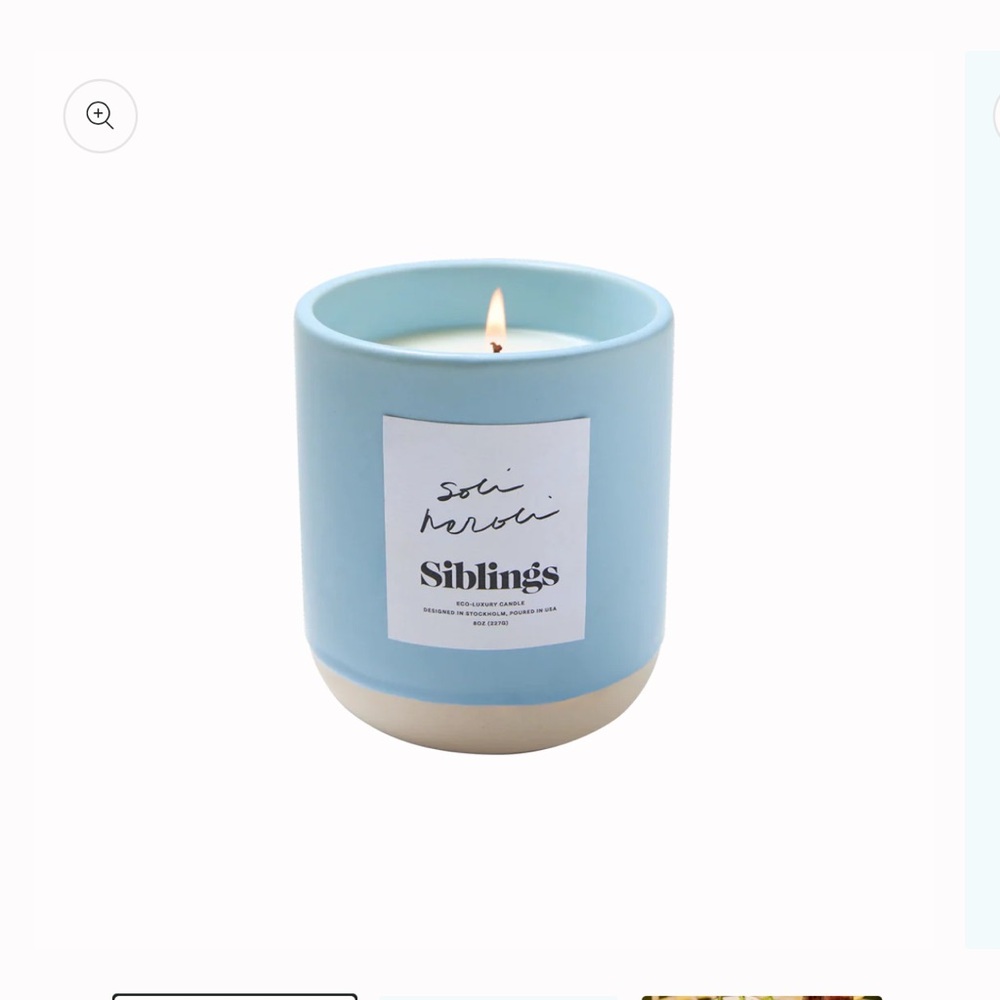 Siblings, Refillable Soli Neroli Forever Candle.🌸